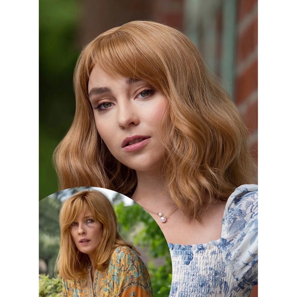 Her Wig Closet Avery Strawberry Blonde Wavy Synthetic Wig Beth Dutton Cosplay